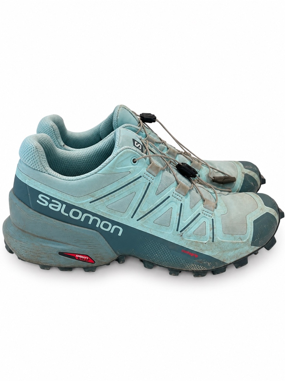 Salomon Speedcross 5 Trail Running Hiking Shoes Icy Morn Mint Teal Women 7.5